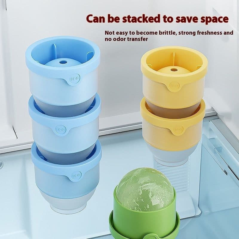image-Food Grade Ice Hockey Mold Ice Maker Circular Ice Cube