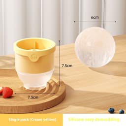 image-Food Grade Ice Hockey Mold Ice Maker Circular Ice Cube