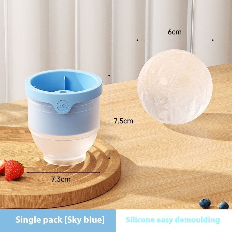 image-Food Grade Ice Hockey Mold Ice Maker Circular Ice Cube