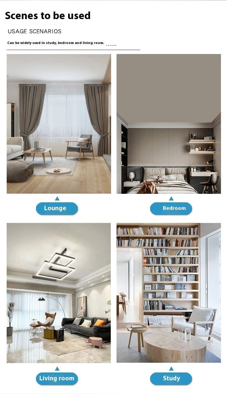 image-LED Straight Leaf Fan Lamp E27 Screw Detachable Fan Blade Bedroom Three-color Dimming Ceiling Ceiling Fan Lights