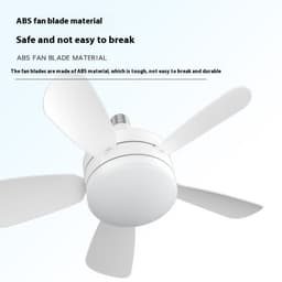 image-LED Straight Leaf Fan Lamp E27 Screw Detachable Fan Blade Bedroom Three-color Dimming Ceiling Ceiling Fan Lights