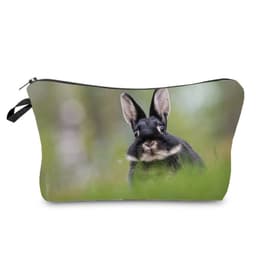 image-Portable Compact Zipper Makeup Animal Print Washing And Makeup Bag