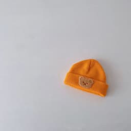 image-Little Bear Cute 0-1 Year Old Baby Boy Thermal Knitting Sleeve Cap