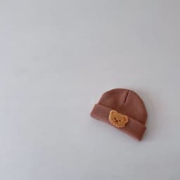 image-Little Bear Cute 0-1 Year Old Baby Boy Thermal Knitting Sleeve Cap