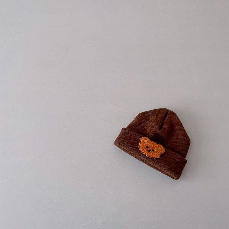 image-Little Bear Cute 0-1 Year Old Baby Boy Thermal Knitting Sleeve Cap