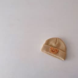image-Little Bear Cute 0-1 Year Old Baby Boy Thermal Knitting Sleeve Cap