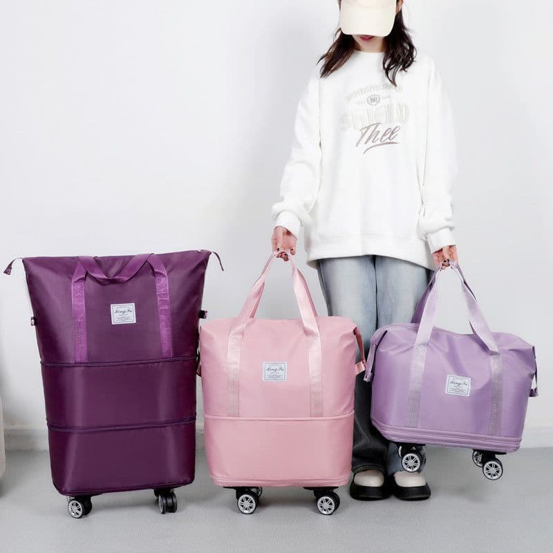 image-Universal Wheel Expandable Luggage Oversized Capacity Travel Bag