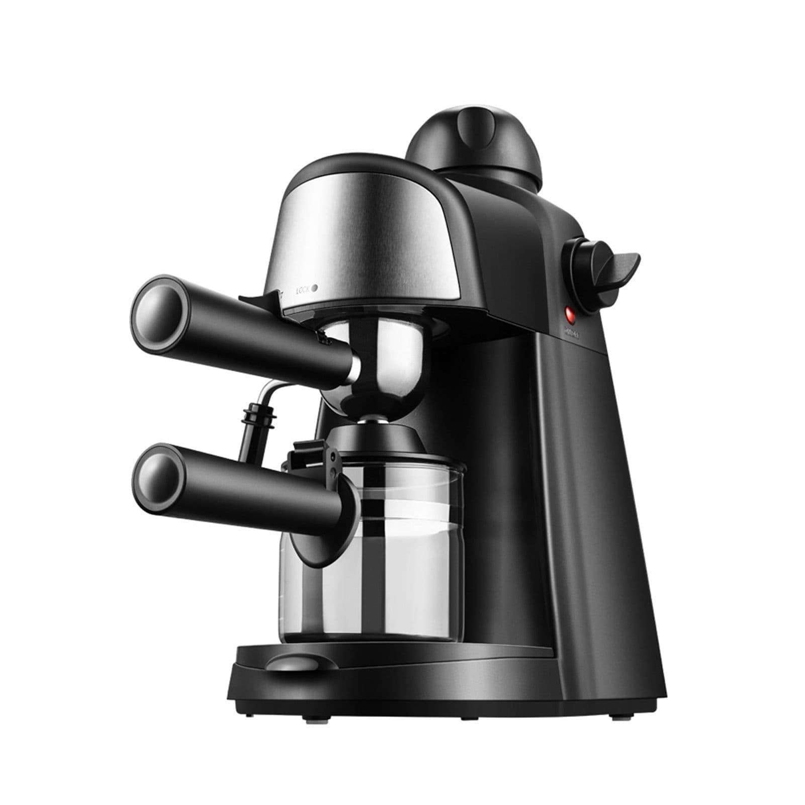 image-Coffee Machine Household Steam Frothed Milk Small Mini Semi-automatic