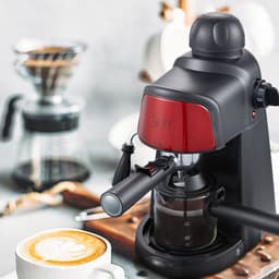 image-Coffee Machine Household Steam Frothed Milk Small Mini Semi-automatic