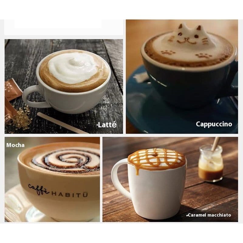 image-Coffee Machine Household Steam Frothed Milk Small Mini Semi-automatic