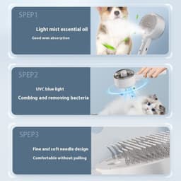 image-Animal Hair Remover Brush Dog And Cat Steam Brush Pet Self Cleaning Dog Brush Grooming Removes Cat Hairs Cat Dog Accessories Pet Products