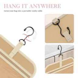 image-Travel Toiletry Bag Portable Cosmetic Bag With Hook