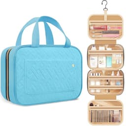 image-Travel Toiletry Bag Portable Cosmetic Bag With Hook