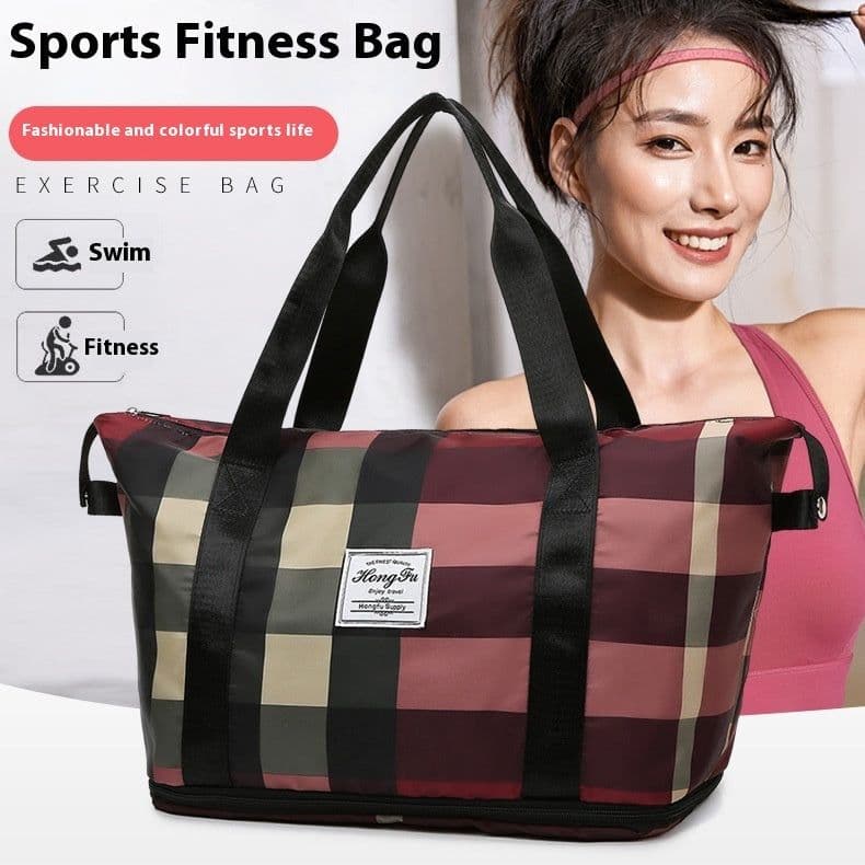image-Portable Fitness Bag Large Capacity Yoga