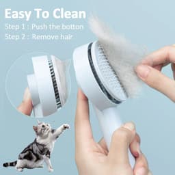 image-Pet Needle Comb Hair Remover Brush Dog And Cat Pet Comb Self Cleaning Massage Brushes Grooming Supplies