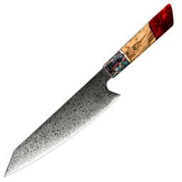 image-Damascus Steel Kitchen Knife Chef Cutting Knife Universal Knife Household Slice
