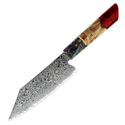 image-Damascus Steel Kitchen Knife Chef Cutting Knife Universal Knife Household Slice