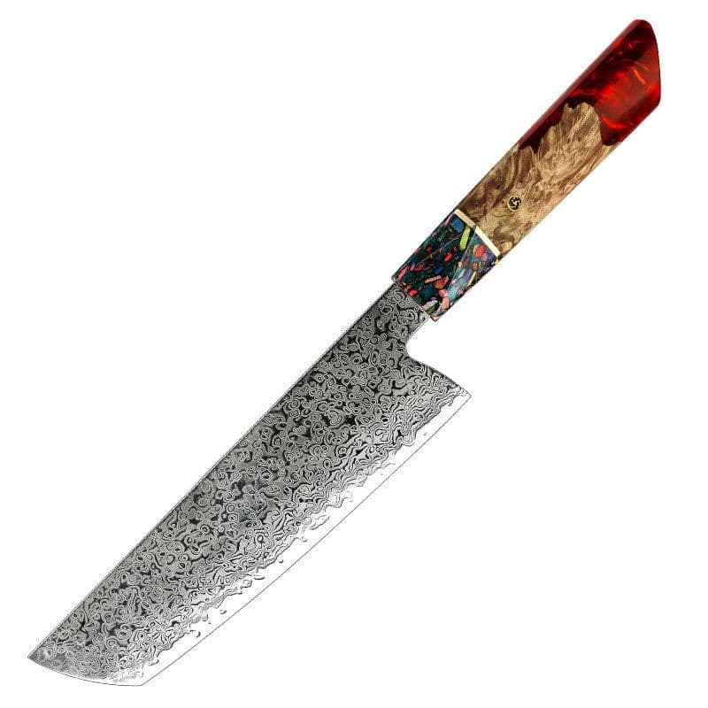 image-Damascus Steel Kitchen Knife Chef Cutting Knife Universal Knife Household Slice