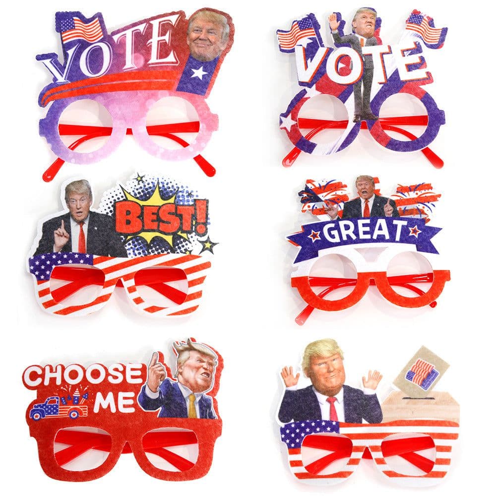 image-US Election Decorations Trump Glasses Presidential Election Souvenir