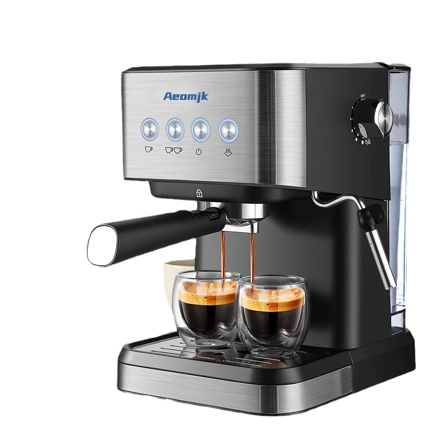 image-Italian Semi-automatic Concentrated High Pressure Extraction Frothed Milk Coffee Machine