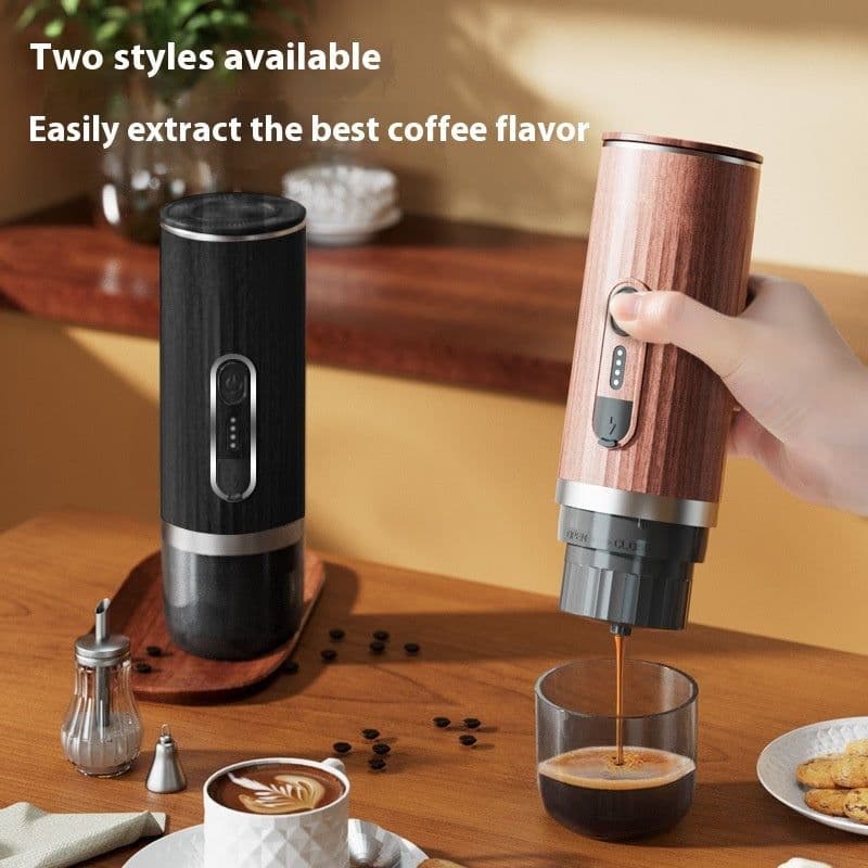 image-Capsule Coffee Machine Wireless Heating Portable Italian Automatic Concentrated Capsule Ground Coffee Three-in-one