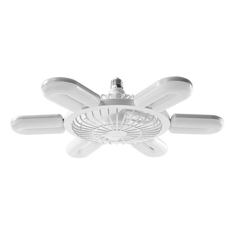 image-E27 Screw Fan Lamp Smart Remote Control Living Room Bedroom Fan-style Ceiling Lamp