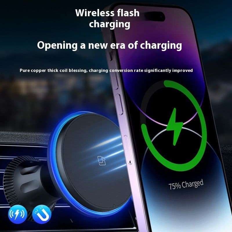 image-Magnetic Wireless Charger Mobile Phone Holder
