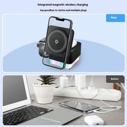 image-Three-in-one Multifunctional Wireless Charger 15W Mobile Phone Watch Charger