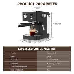 image-Household Semi-automatic Pressure Milk Frother For Coffee Machine