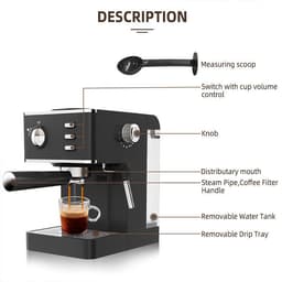 image-Household Semi-automatic Pressure Milk Frother For Coffee Machine