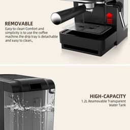 image-Household Semi-automatic Pressure Milk Frother For Coffee Machine