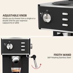 image-Household Semi-automatic Pressure Milk Frother For Coffee Machine