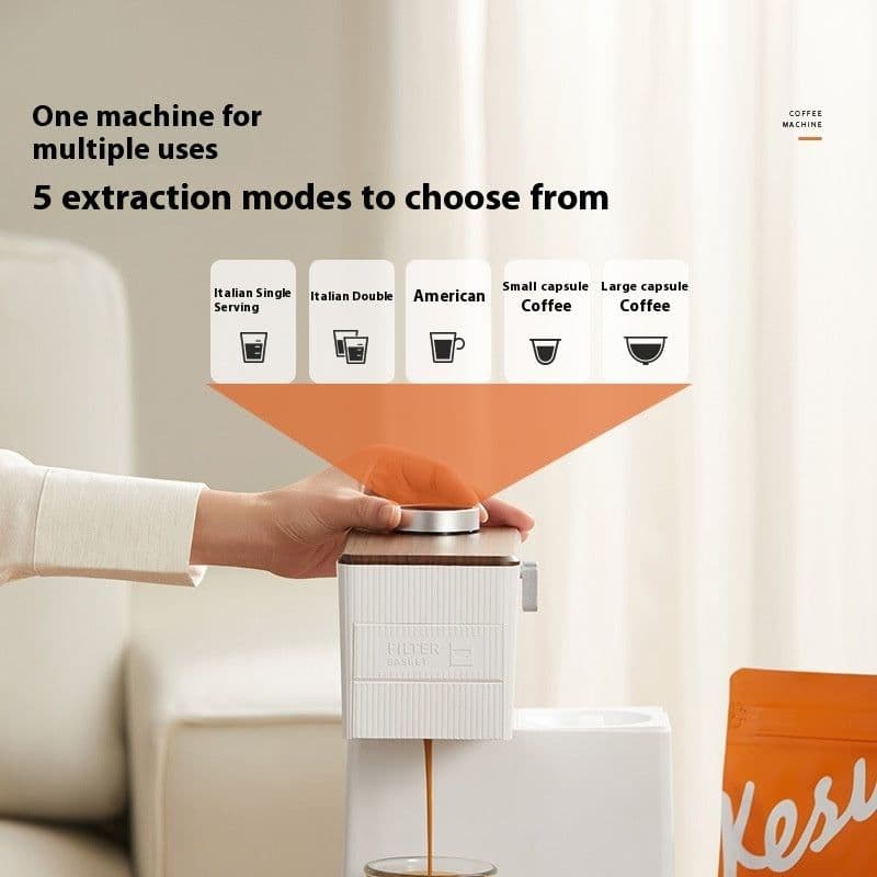 image-Kesu Italian Semi-automatic Small Concentrated American Portable Coffee Machine