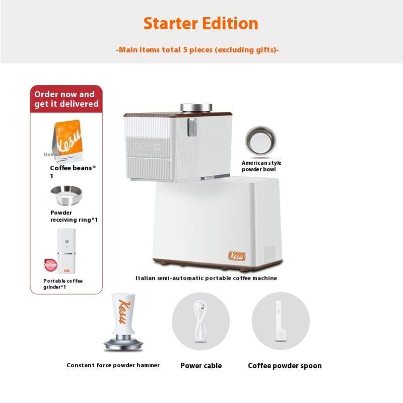 image-Kesu Italian Semi-automatic Small Concentrated American Portable Coffee Machine