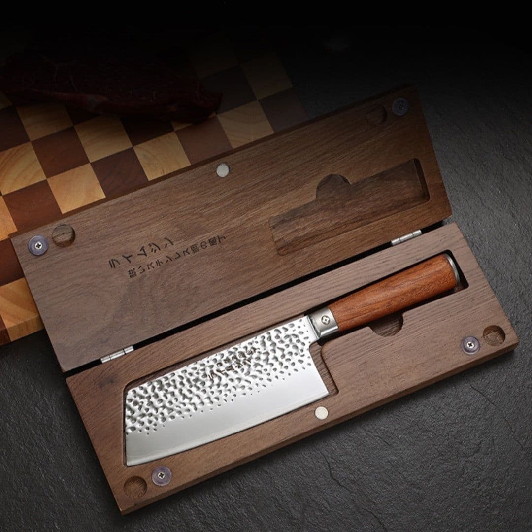 image-Household Minimalist Wooden Handle Kitchen Knife