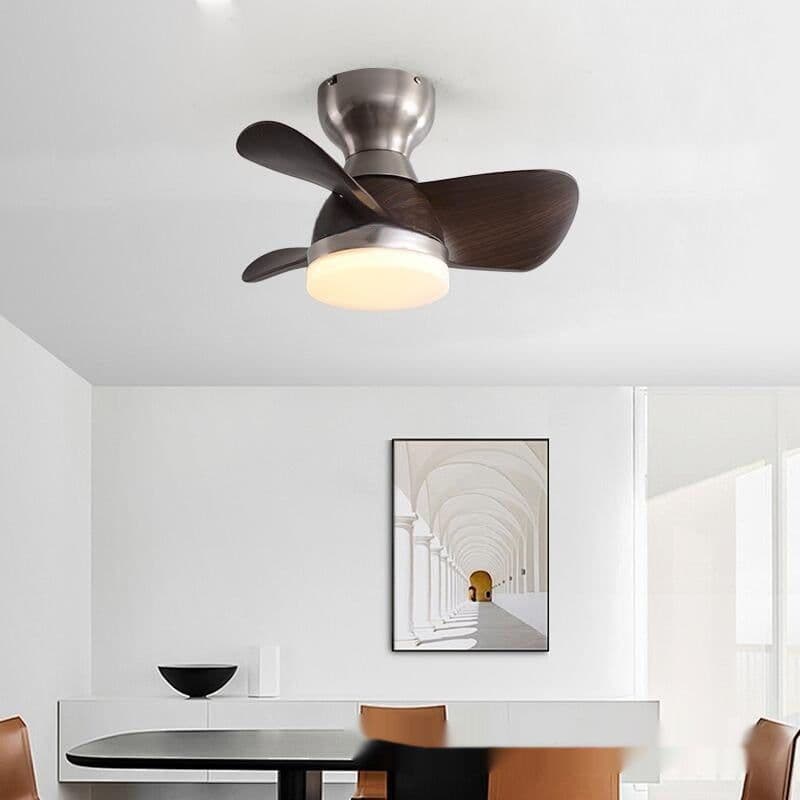 image-Retro Dining Room Ceiling Living Room Bedroom Ceiling Fan Lights Simple Home