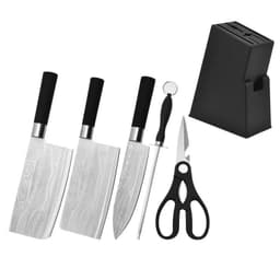 image-Household Kitchen Knife Suit Laser Pattern Stainless Steel Kitchen Knives