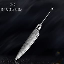 image-Damascus Knife Embryo High Hardness Kitchen Knives