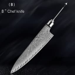 image-Damascus Knife Embryo High Hardness Kitchen Knives
