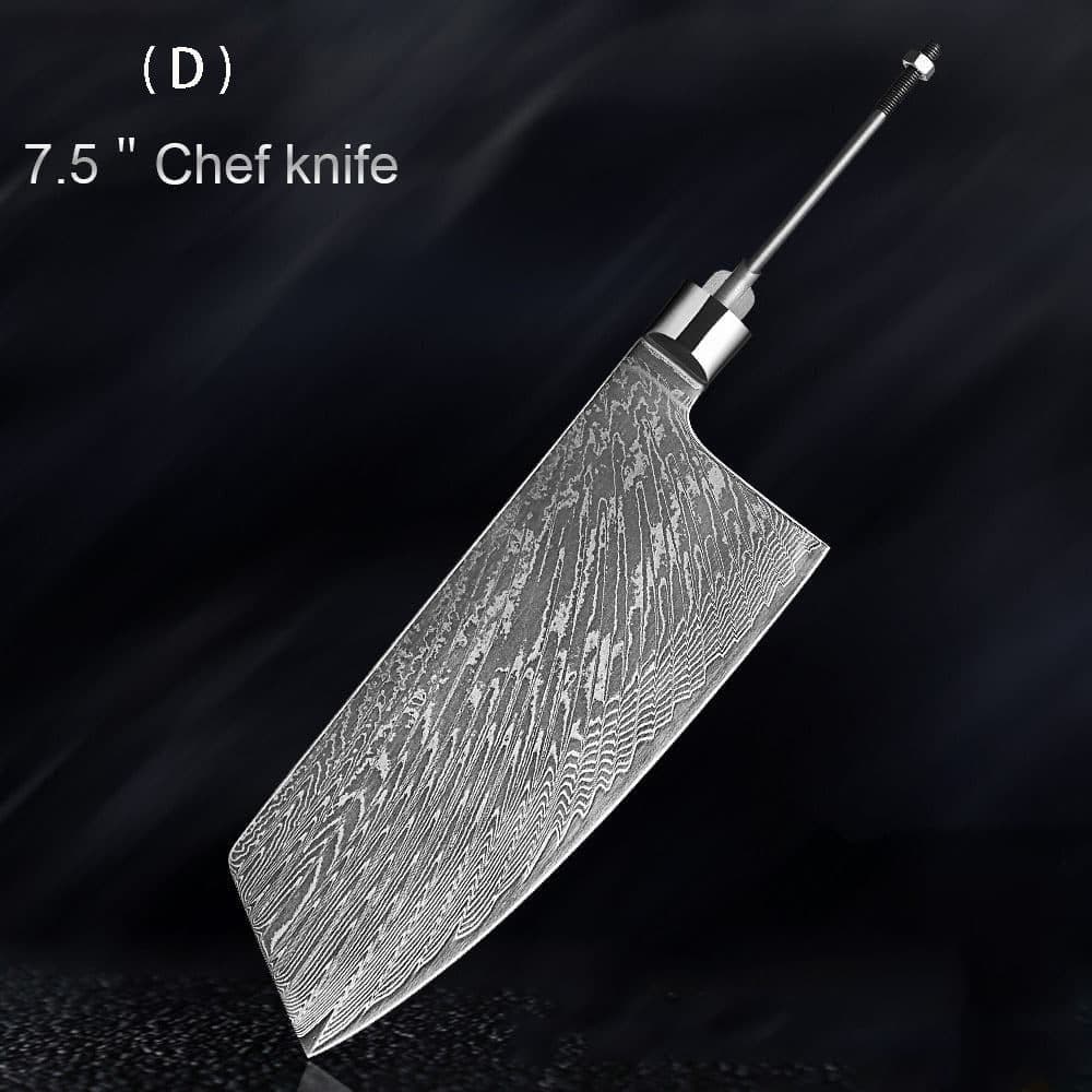 image-Damascus Knife Embryo High Hardness Kitchen Knives