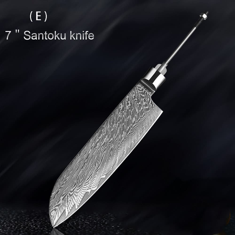 image-Damascus Knife Embryo High Hardness Kitchen Knives