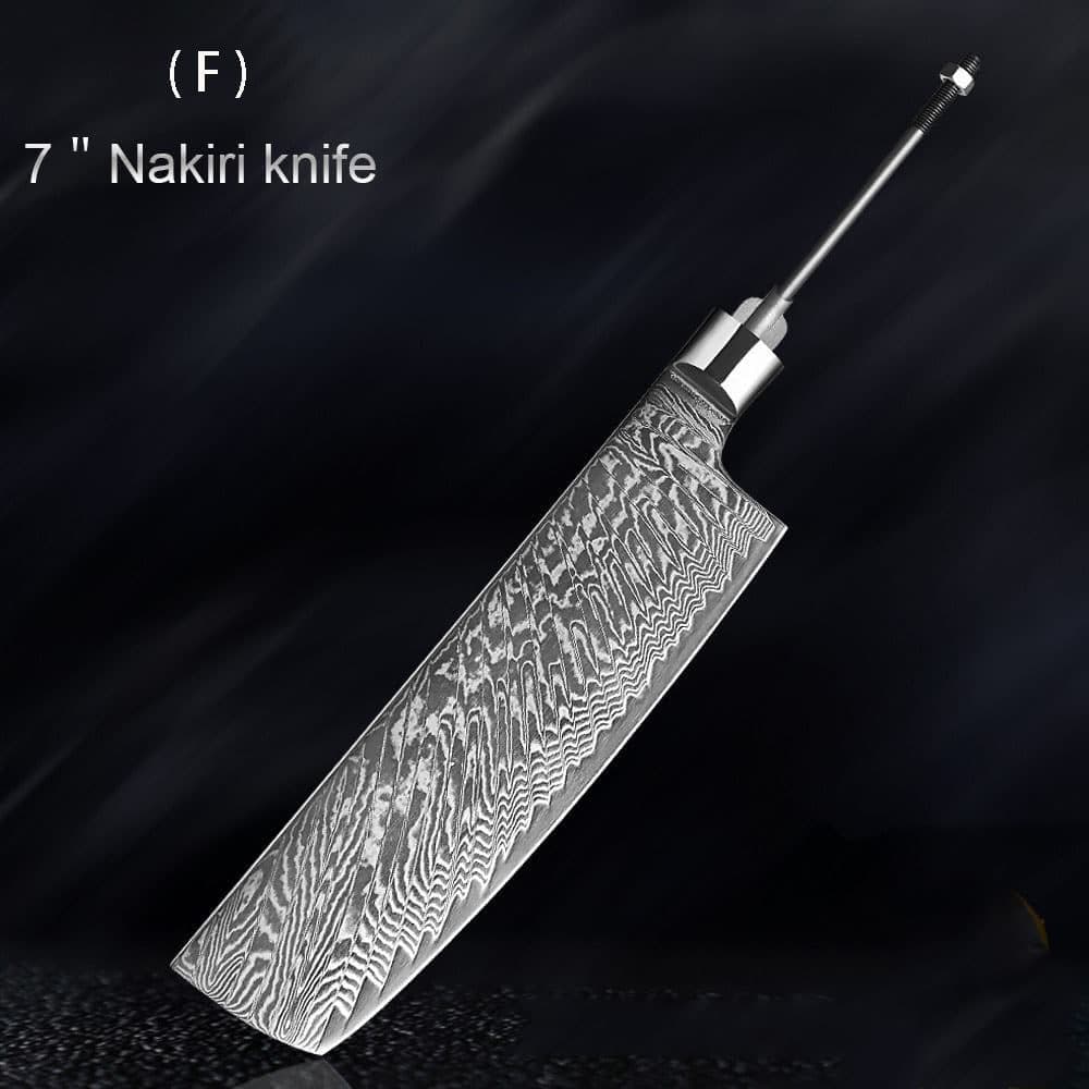 image-Damascus Knife Embryo High Hardness Kitchen Knives