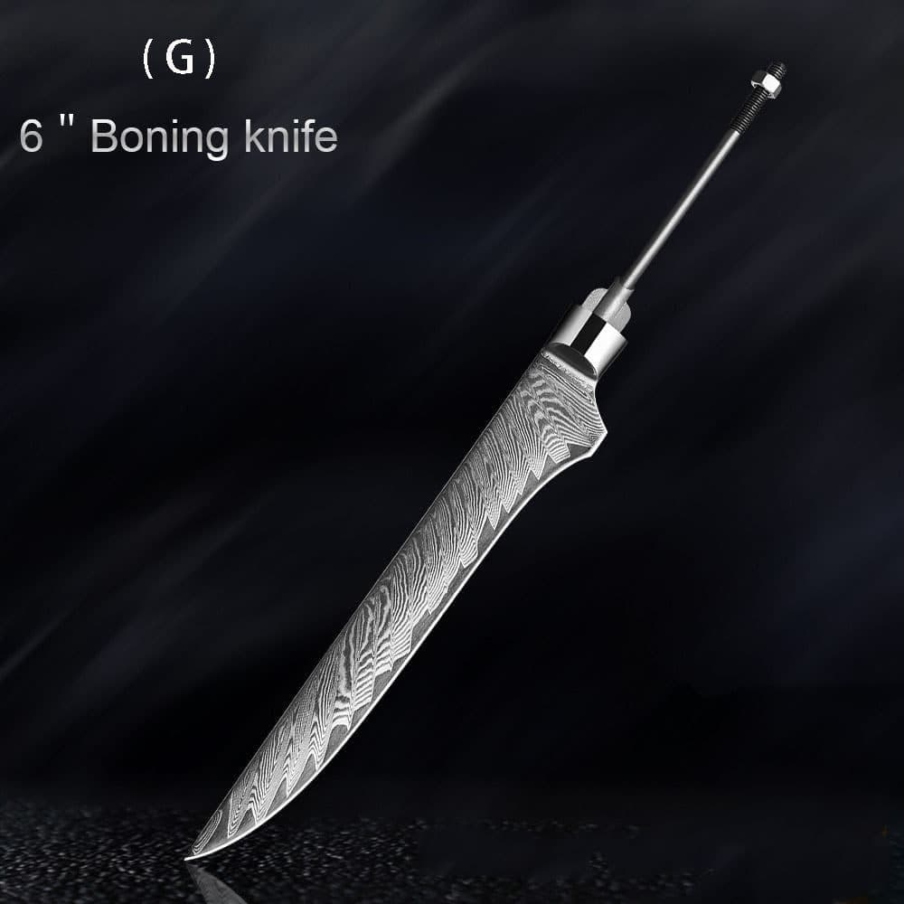 image-Damascus Knife Embryo High Hardness Kitchen Knives