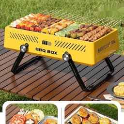 image-Household Stainless Steel Outdoor Barbecue Grill