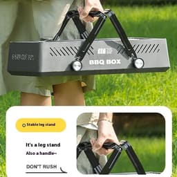 image-Household Stainless Steel Outdoor Barbecue Grill