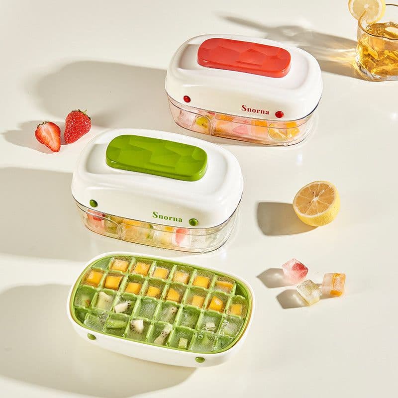 image-Pressing Ice Cube Film Easily Removable Mold Food Grade Ice Tray With Lid