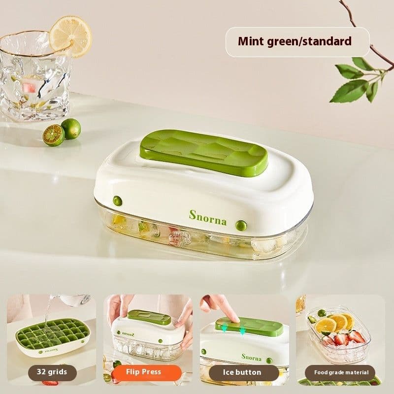 image-Pressing Ice Cube Film Easily Removable Mold Food Grade Ice Tray With Lid