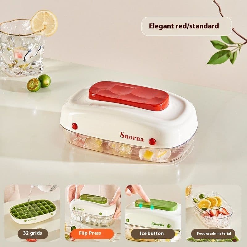 image-Pressing Ice Cube Film Easily Removable Mold Food Grade Ice Tray With Lid