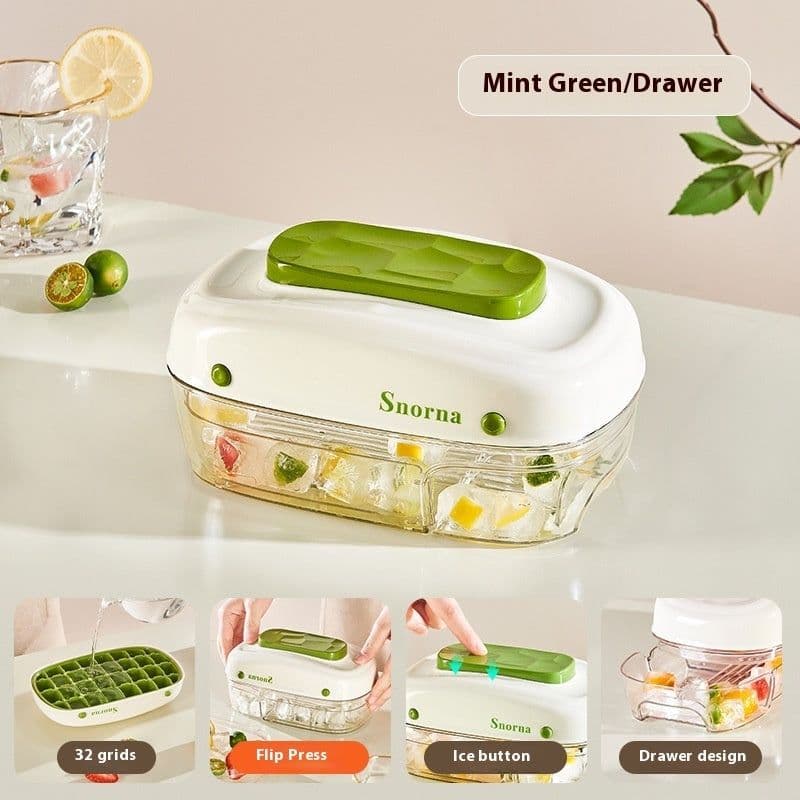 image-Pressing Ice Cube Film Easily Removable Mold Food Grade Ice Tray With Lid