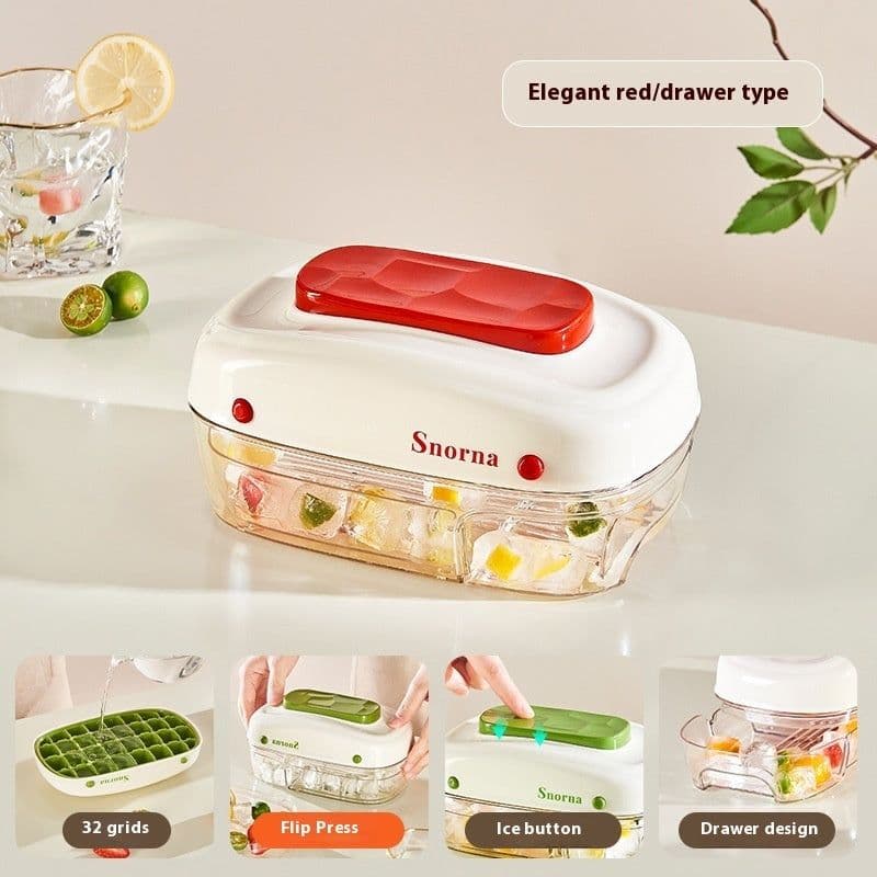 image-Pressing Ice Cube Film Easily Removable Mold Food Grade Ice Tray With Lid